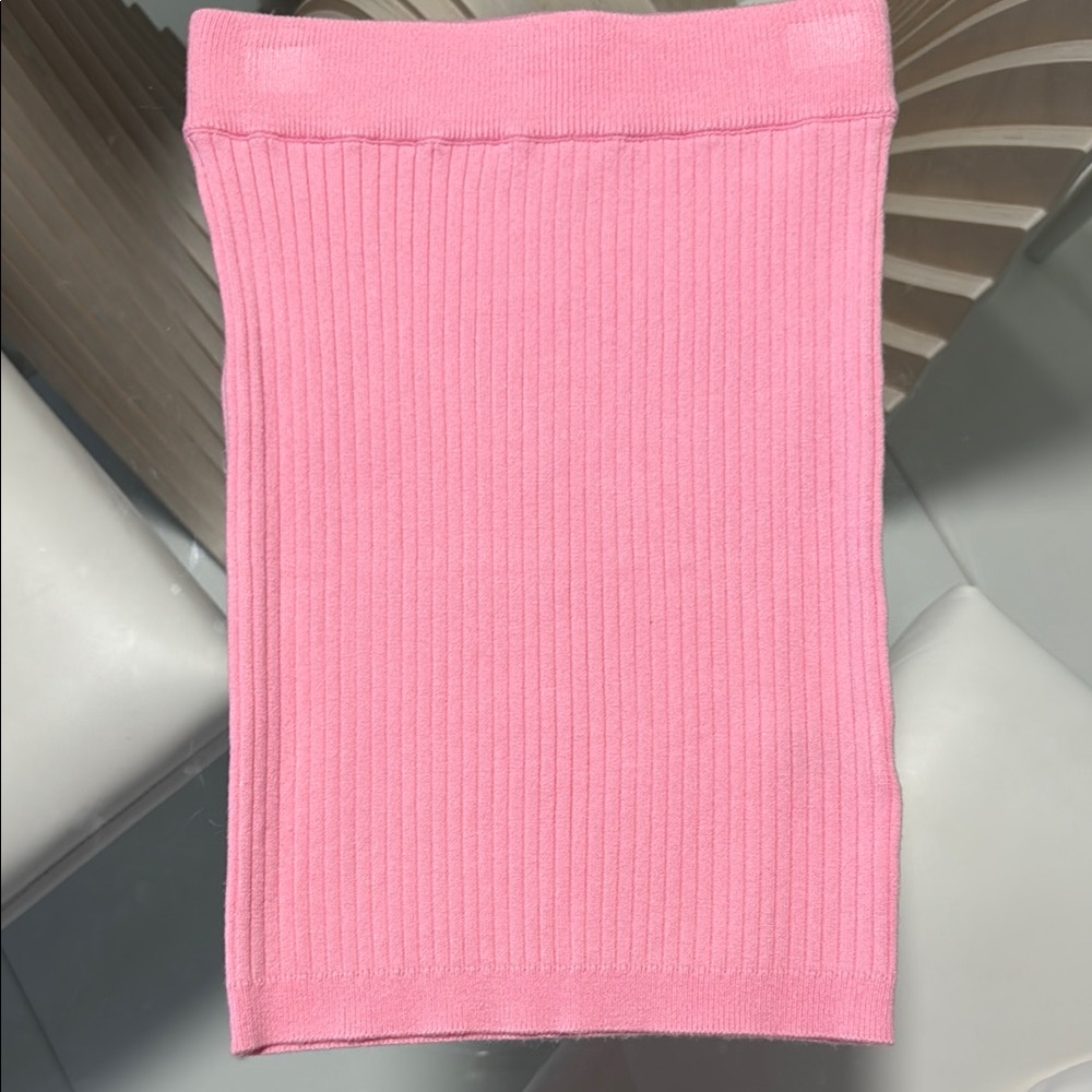 Meshki Cece Pink Ribbed Set Size XS - Picture 7 of 8